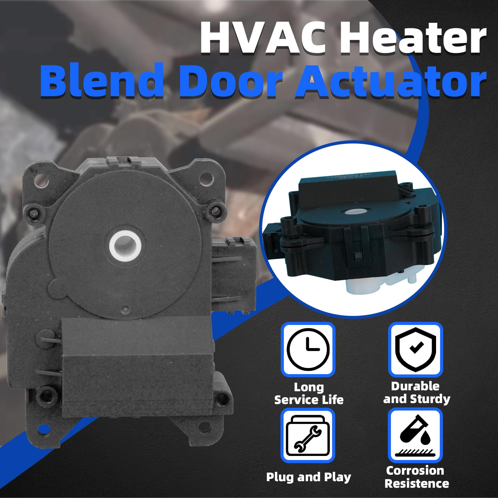 Motoforti HVAC Blend Door Actuator – Fits Acura TSX 2.4L 2004-2008 & Honda Accord (79160-SDC-A41)