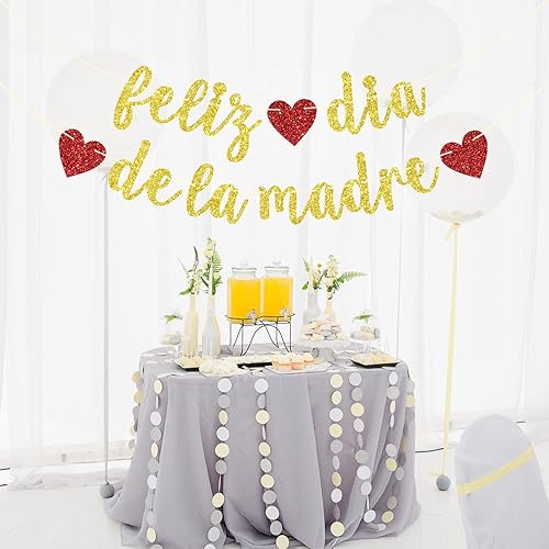 Miniatura 4 de Cartel de Feliz Día de la Madre, decoración del día de la madre, decoración de cumpleaños de mamá, decoraciones de fiesta de feliz día de la madre,
