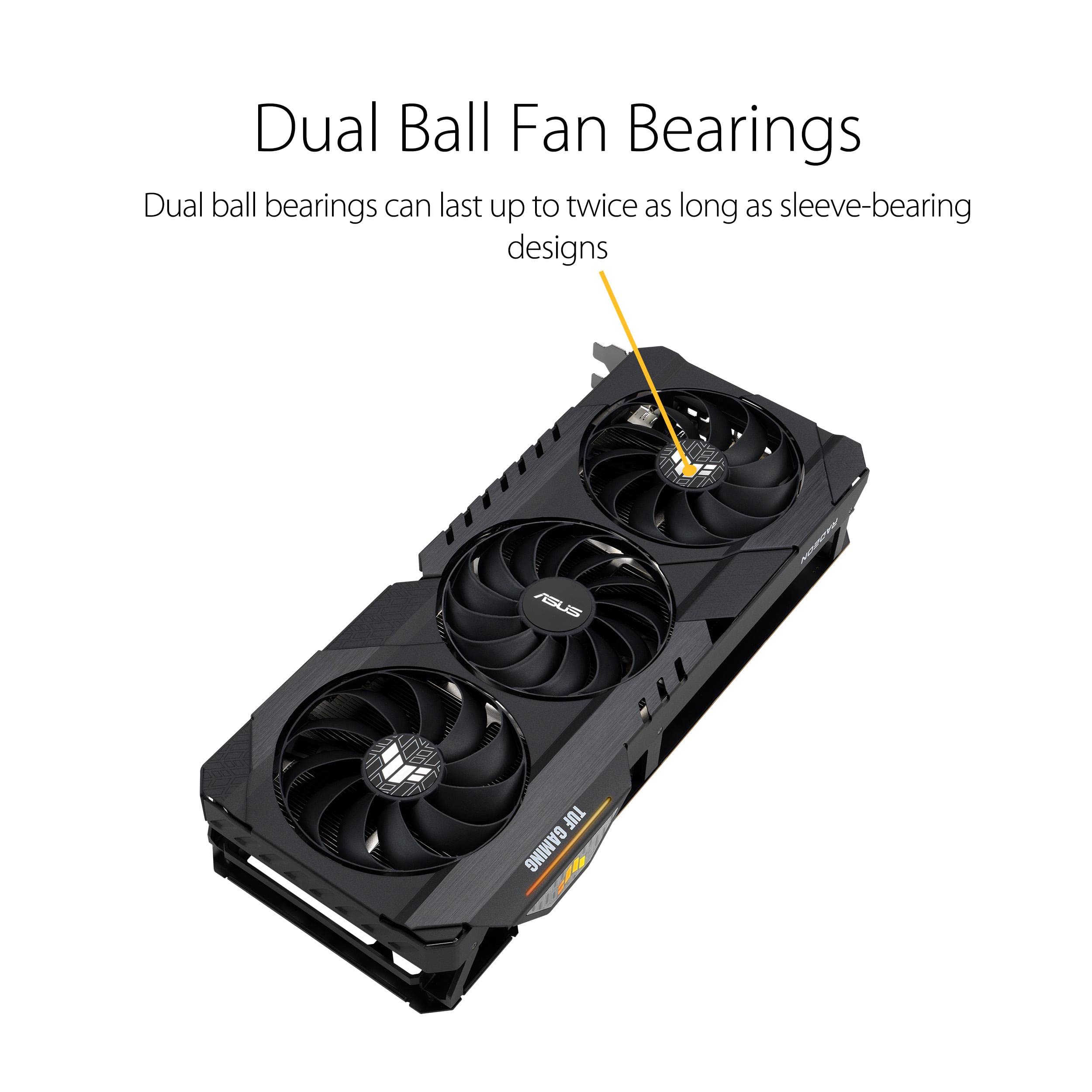 ASUS TUF Gaming RX 6950 XT OC Edition 16GB – Scheda Grafica Potente Con Raffreddamento Avanzato, Doppi Cuscinetti A Sfera E Backplate In Metallo, Nera - 2
