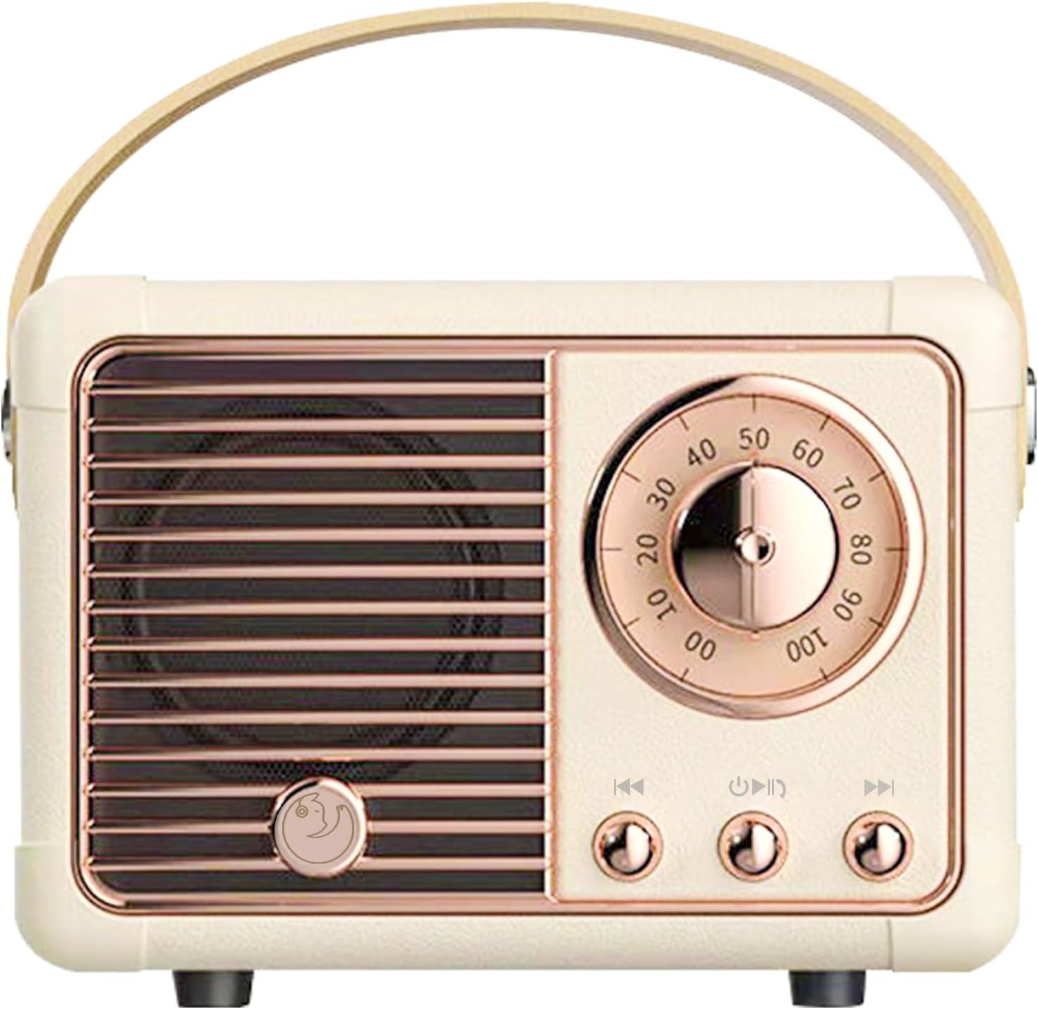 Retro Bluetooth Speaker, Small Vintage Decor, Birthday Gift for Women White
