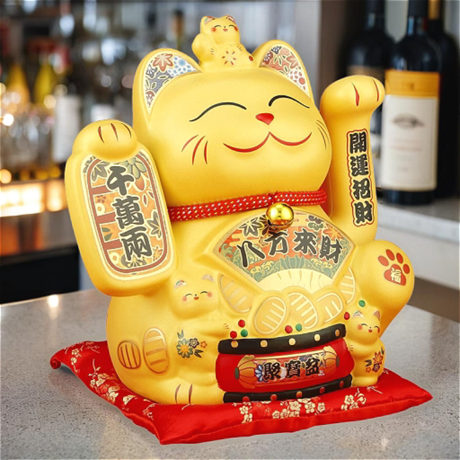 Aottsd Light/Green Lucky Horse Statue Resin Housewarming Feng Shui Gift Decor 37Cm