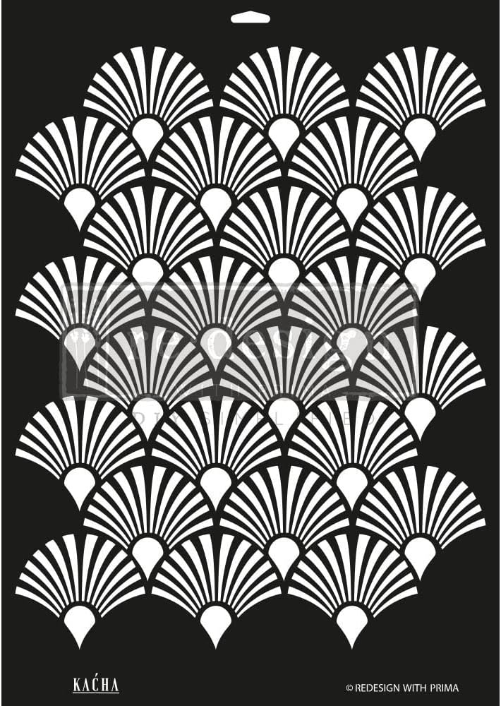 Redesign With Prima Décor Stencil Kacha Deco Peacock 1 Pc Design Size 17"x21.7" / Sheet Size 18"x25.5"x16 Mil Laser Cut On 16 Mil Mylar 655350659172Kacha Stencil 2023 Happy New Year Valentine Craft