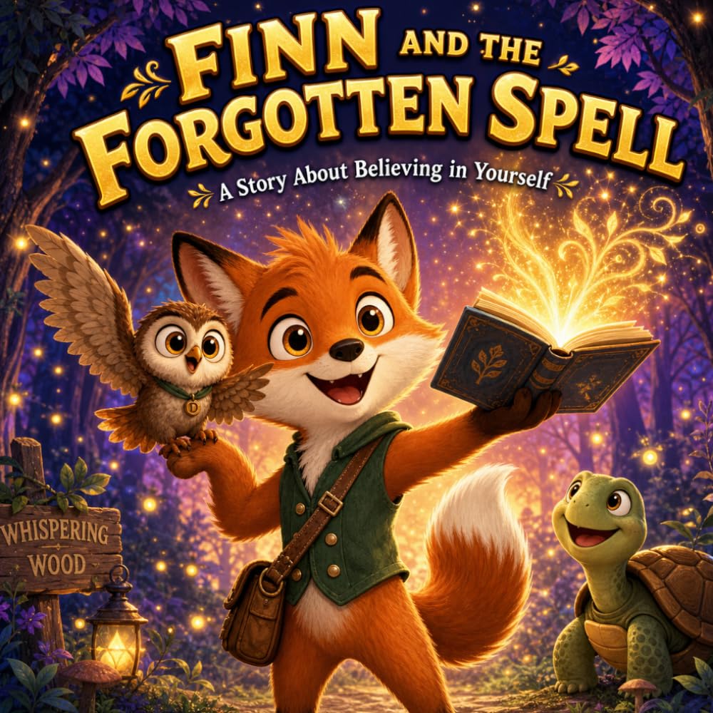 Magic Animal Story for Kids Ages 4-8: Finn and the Forgotten Spell Teaches Believing in Yourself: Heartwarming Storybook for Kids & Toddlers | Perfect ... Animal Adventure for Toddlers, Preschool
