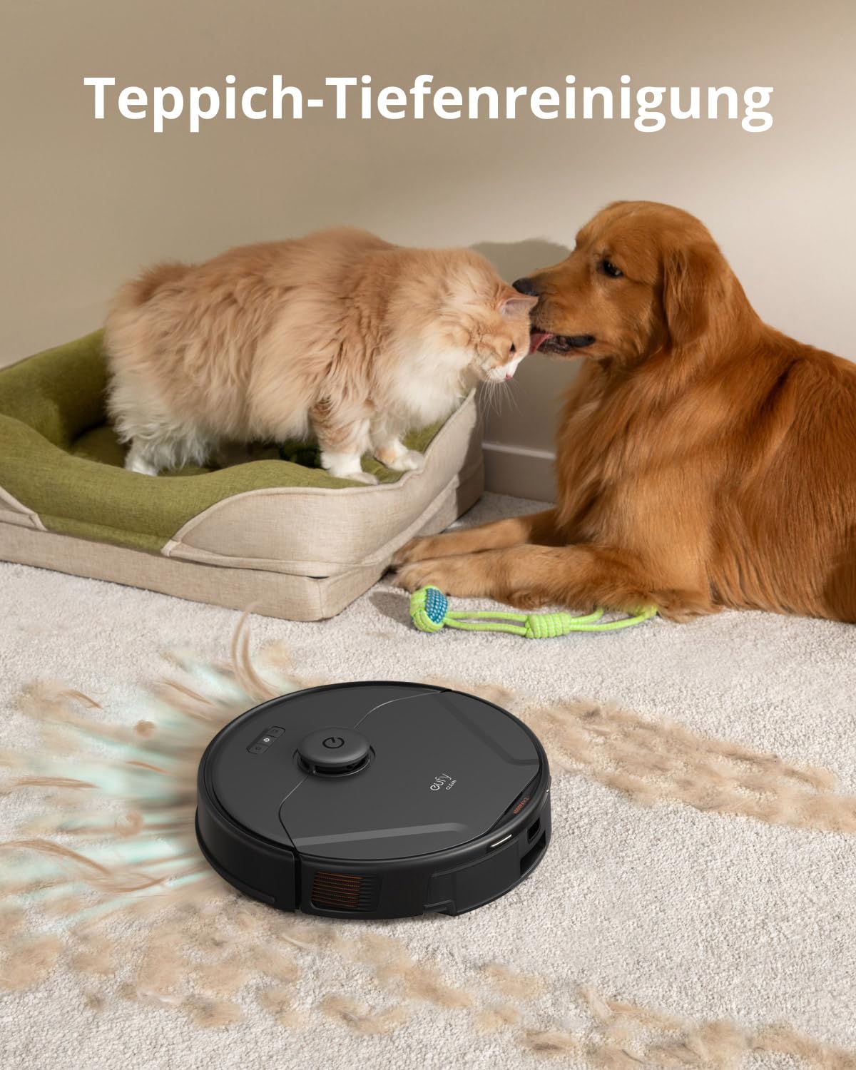 eufy X8 Pro Saugroboter mit Wischfunktion und Selbstentleerungsstation, Twin-Turbine™ 2× 4.000Pa Saugkraft, aktiver Entwirrungs-Bürste und iPath™ Laser-Navigation(Generalüberholt)