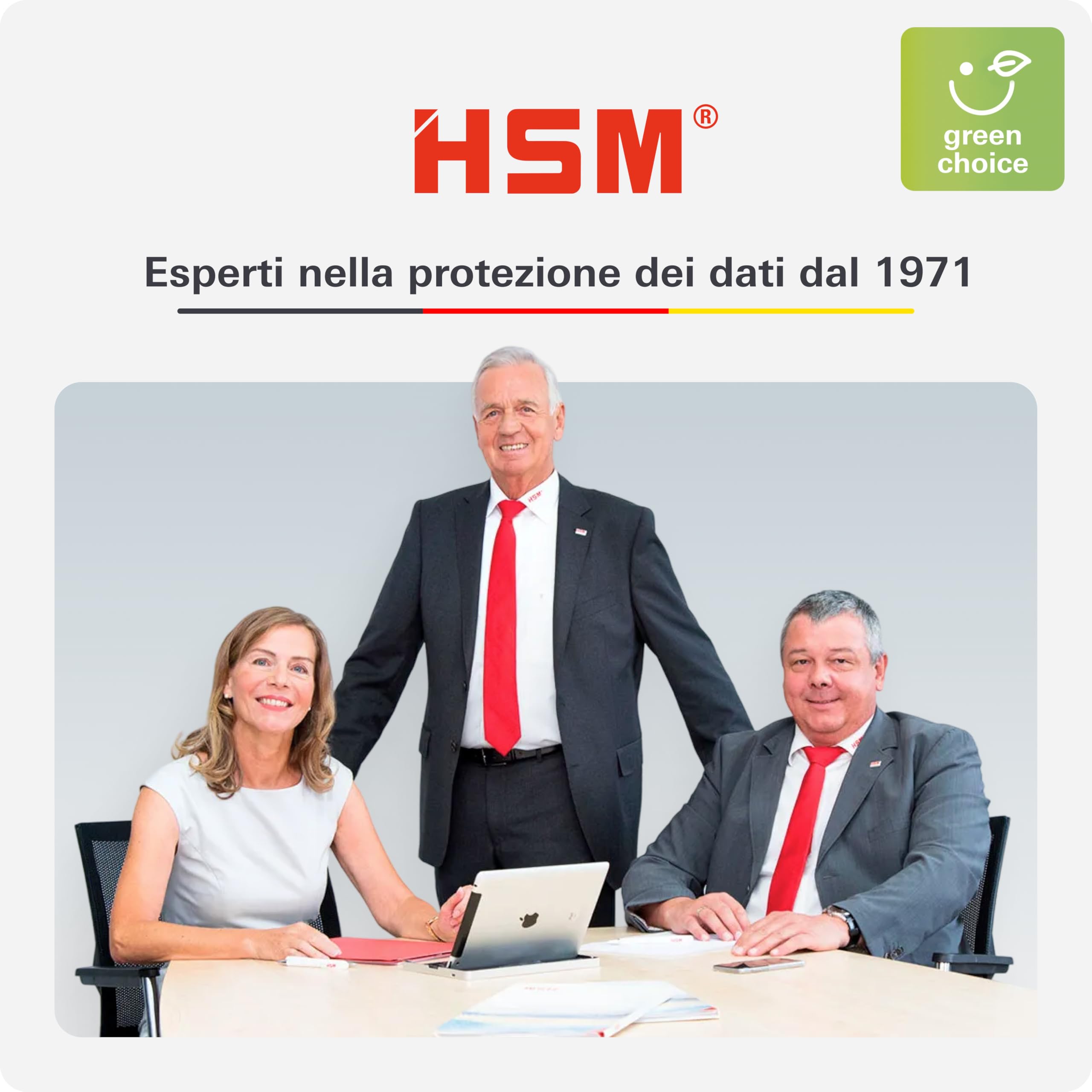 HSM shredstar X10 1045111 Distruggidocumenti da 4,5x30 mm, Bianco argento, taglio a frammenti