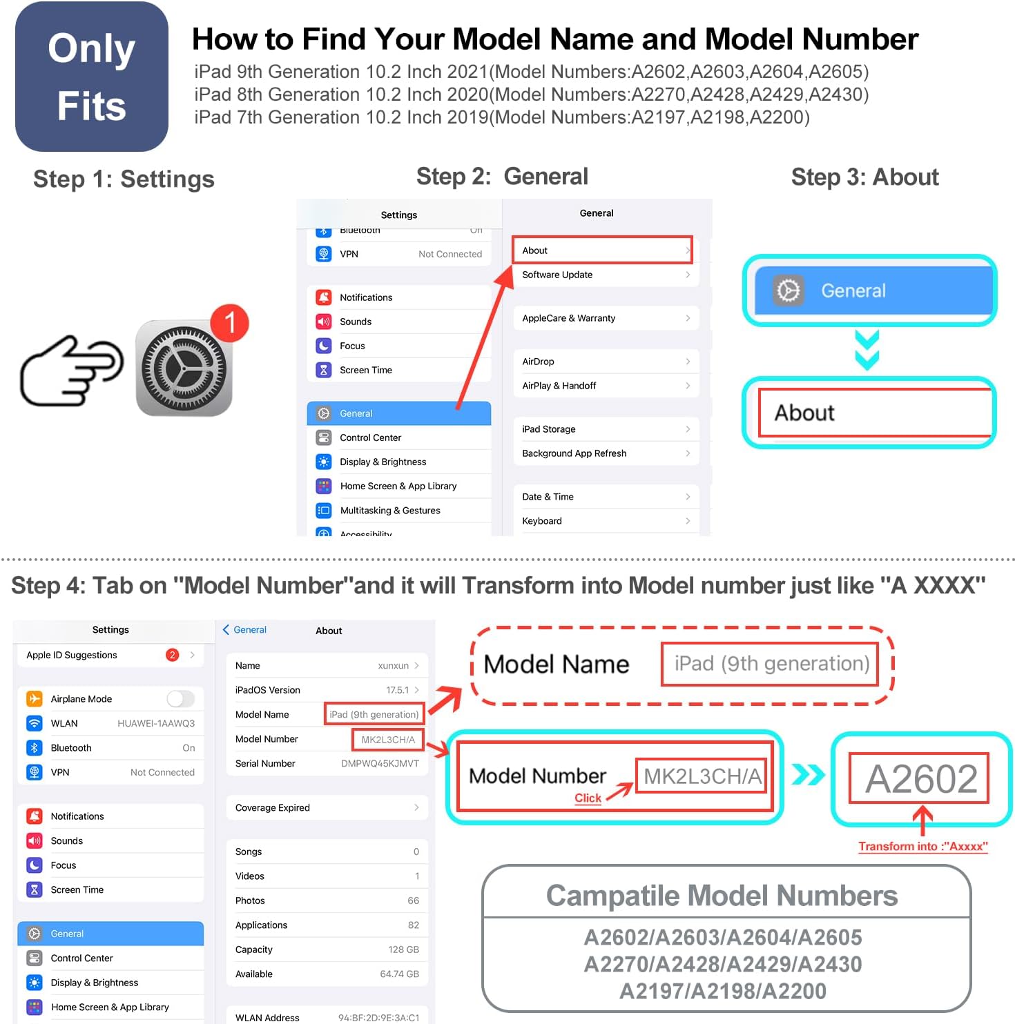 Case for iPad 9th Generation Case, for iPad 8th Generation Case, for iPad 7th Generation Case, Case for 10.2 iPad Case 9th Generation Boys Girls Multi-Angle View Adjustable Stand Auto Wake/Sleep Dog - Image 2