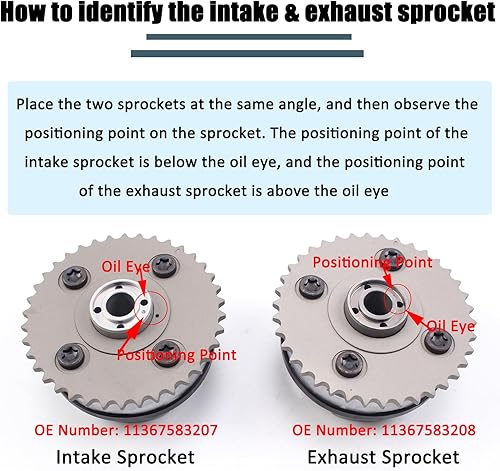 Miniatura 3 de Kit de cadena de distribución con ajustador de árbol de levas VVT apto para BMW N51 N52 N55 S55 128i 135i 325i 328i 335i X3 X4 X5 X6 Z4 M2 M3 3.0L