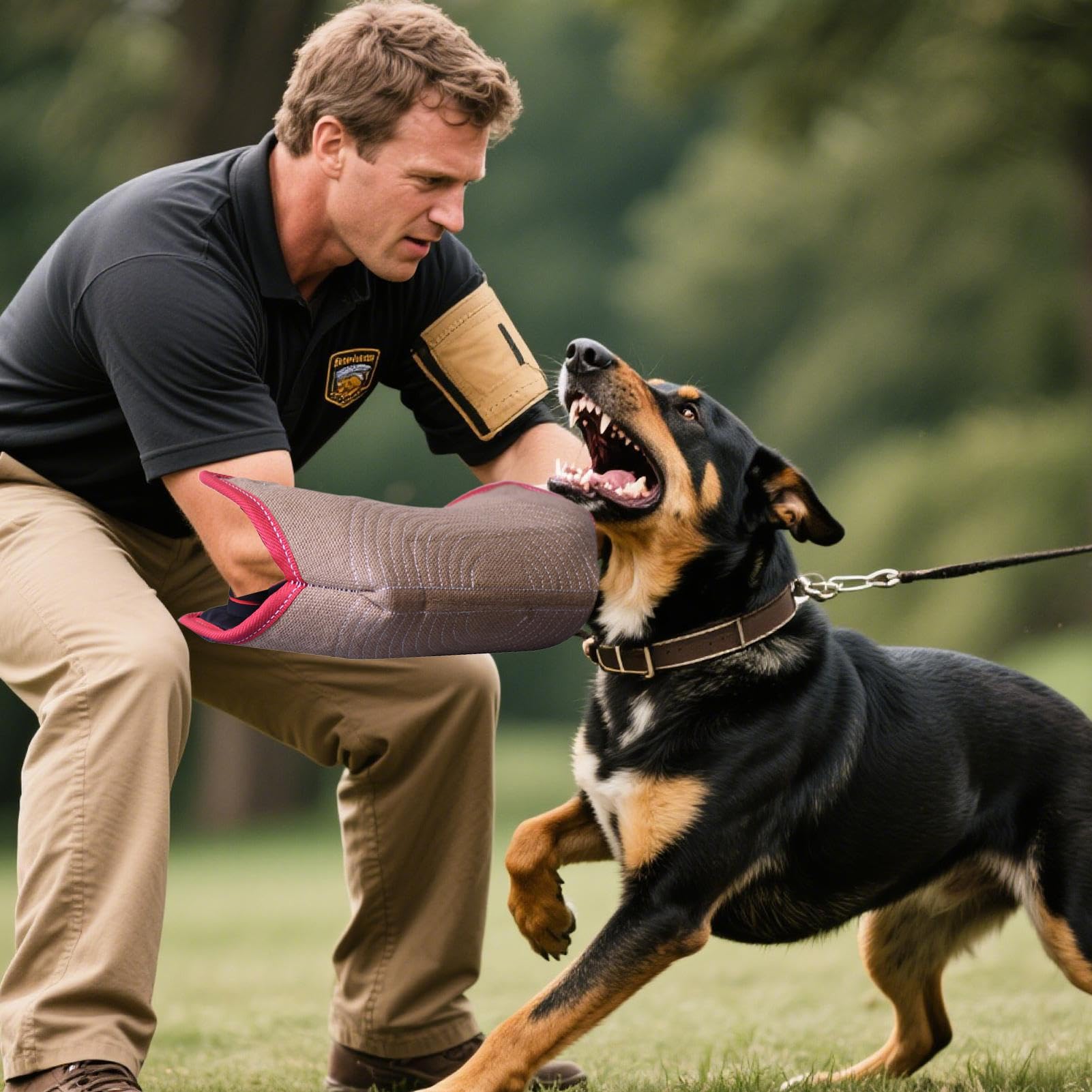 Hundebiss-Schutzarmel - Robuster Schutzarmband Für Hundebisse,Bequeme Faltbare Spielhilfe Für Welpen Zum Training Und Outdoor-Aktivitäten
