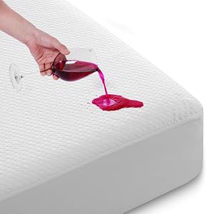 TASTELIFE Bamboo Mattress Protector Twin Size 100% Waterproof 3D Air Fabric Cooling Mattress Cover with 8”-21” Deep Pocket Soft Breathable Noiseless Bed Protector