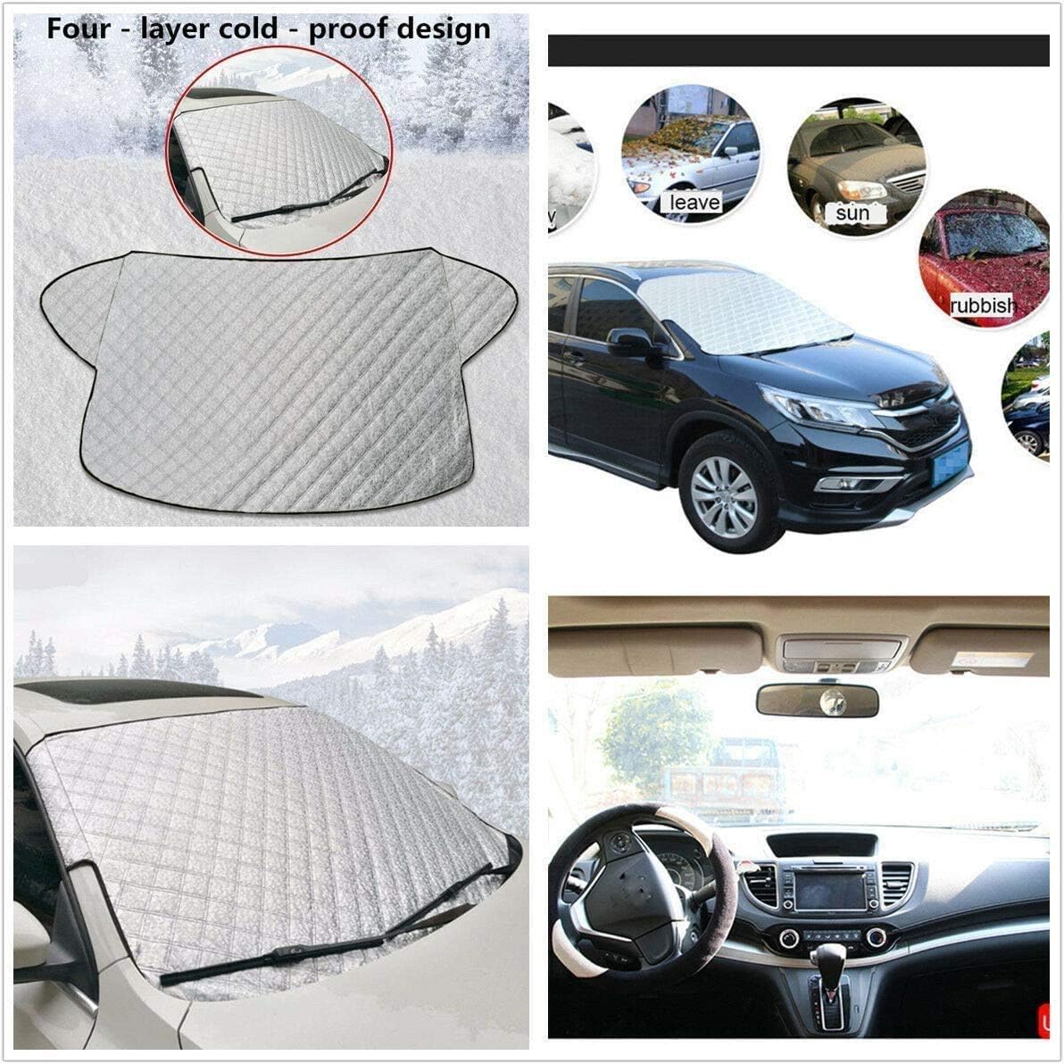 Składana osłona przedniej szyby do Fiat Fiorino/Qubo (od 2007) - ochrona przed zimą