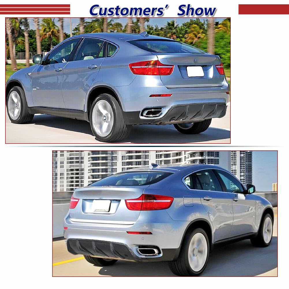 bmw x6 e71 リアデュヒューザー Amazon.com: Carbon Fiber Rear Diffuser fits for BMW E71 X6