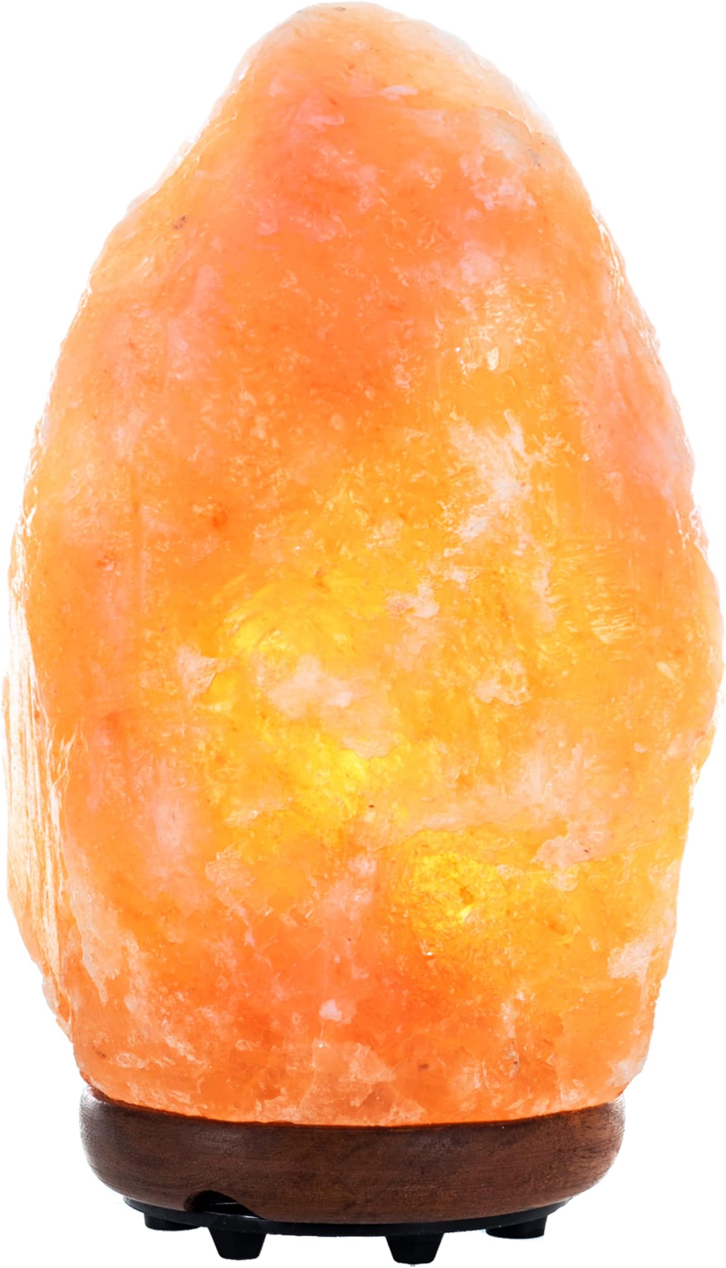 Giggi 2-3 KG Salt Lamp | Premium 100% Natural Himalayan Salt Lamp Hand Crafted Wooden Base Salt Lamps Himalayan | Pink Salt Lamp | Bedside Lamp | Rock Salt Lamp Night Light Crystal Lamp SAD Lamp