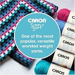 Caron Simply Soft Party Fuchsia Sparkle Yarn - 3 Pack of 85g/3oz - Acrylic - 4 Medium (Worsted) - 164 Yards - Knitting/Crochet