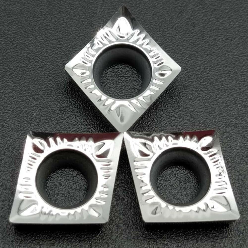 CCGT09T304AK H01 10 piezas de insertos para hoja de aluminio CNC, juego de herramientas de torneado de carburo