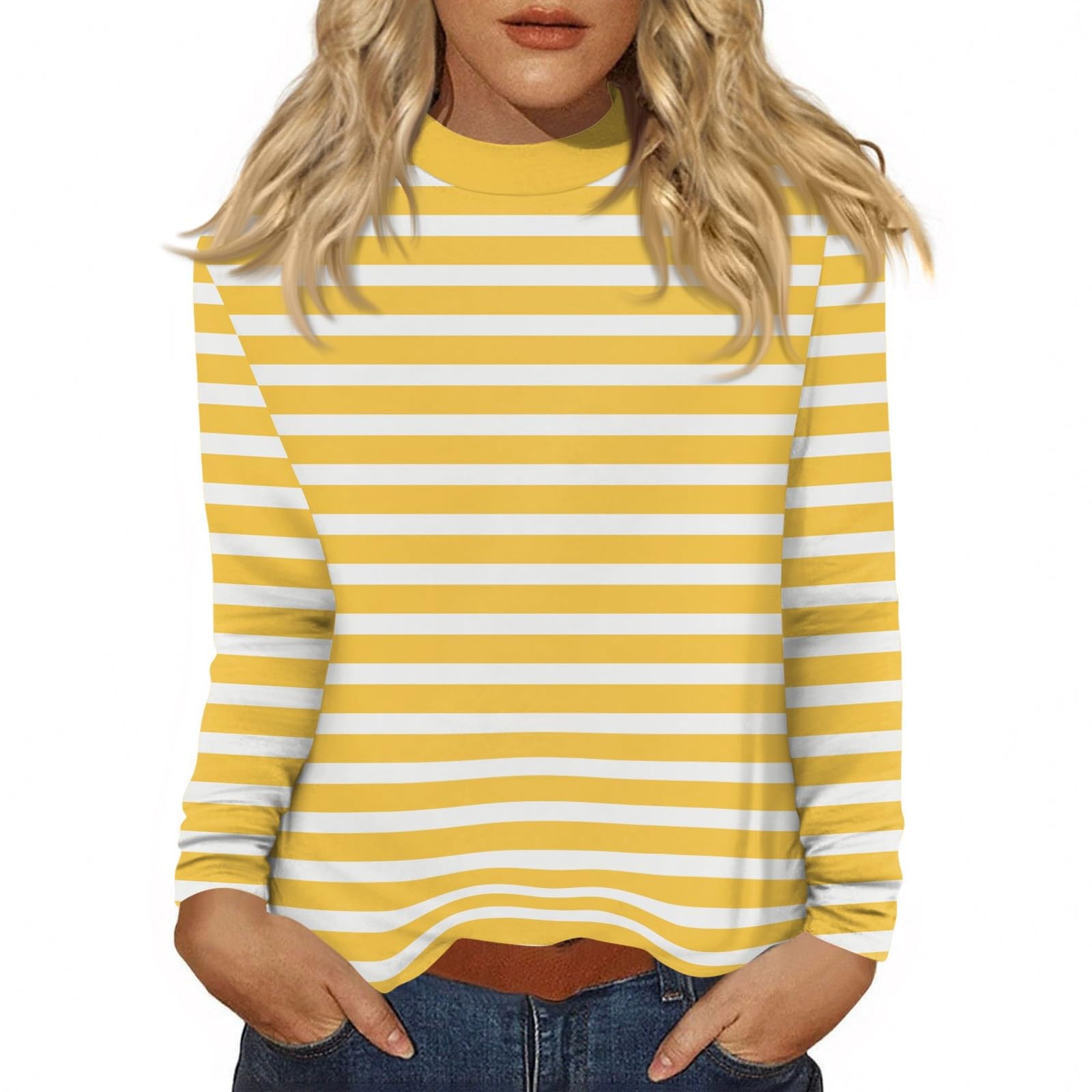 Womens Tops Casual Fall Plus Size Crewneck Fashion 2025 Long Sleeve T Shirt Dressy Blouses Shirts Comfy Outfits