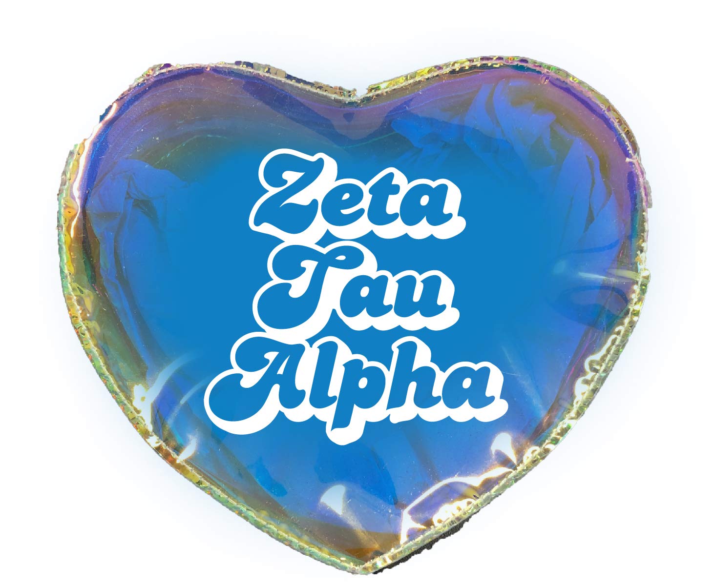 Sorority ShopZeta Tau Alpha Heart Shaped Makeup Bag