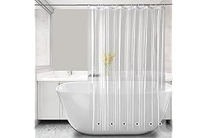 Extra-Long 72x75 Inch Shower Curtain Liner