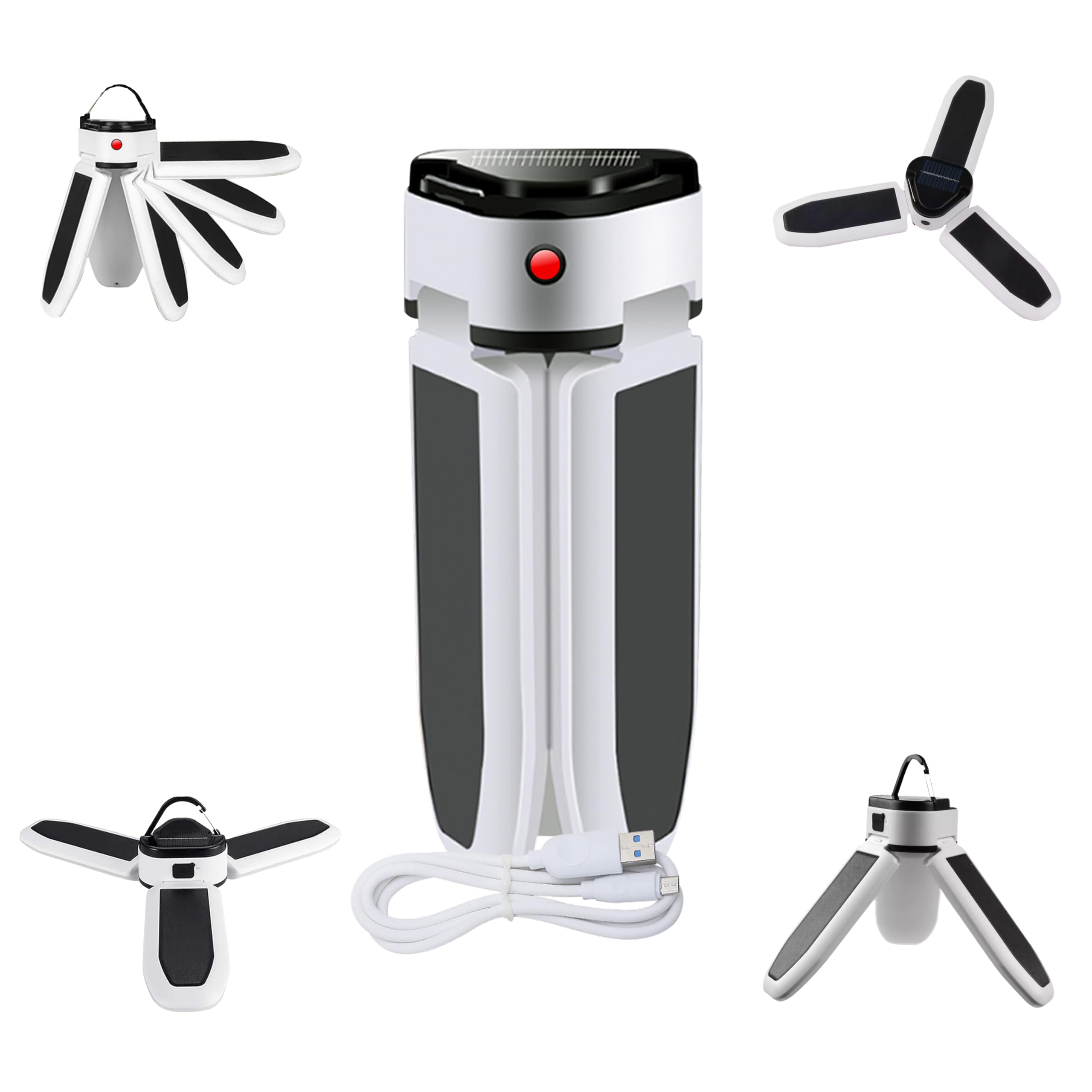 ADVENTURE PEAKSSolar Camping Lantern 60 LED Rechargeable, Waterproof, Portable Indoor Outdoor Camping Light Portable Torch for Hiking, Trips, Picnics, Emergency & Garden Use