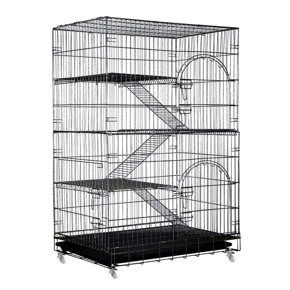 Buy UJJGHJ Wire Pet Cage/Cat Playpen, 4Tier Wire Cat Cage, 54 Inchs