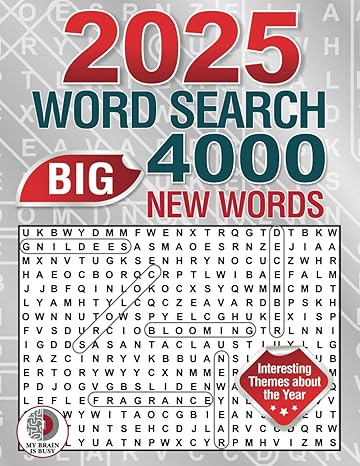 BIG 4000 New Words Word Search for Adults: 100+ Large Print Puzzles with Interesting Themes about the Year