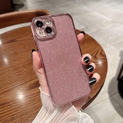 Miniatura 6 de Fycyko Funda compatible con iPhone 13 Pro con brillantina, de lujo, flexible, protección de cámara, a prueba de golpes, para mujeres y niñas, diseño