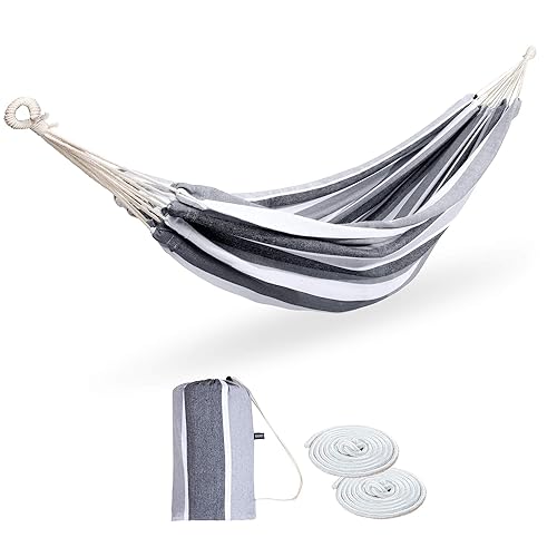 Double Hammock Brazilian Hammocks with Portable Carrying Bag,Soft Woven Fabric,
