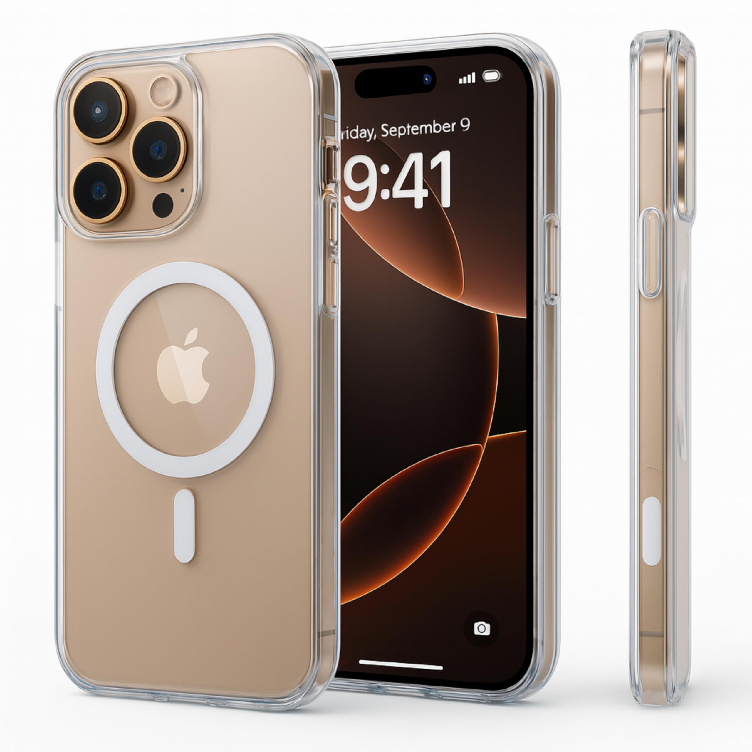 Core X for iPhone 16 Pro Max Case, Crystal Clear with Anti-Yellowing Tech, MagSafe Compatible, Camera Control Button, Drop Protection, Slim Transparent Cover (2025) (Clear With MagSafe)