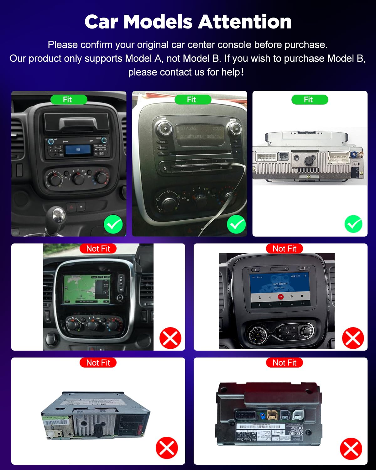 NHOPEEW Autoradio 4+64G Android pour Renault Trafic 2014-2021/Opel Vivaro 2014-2018 avec Carplay et Android Auto - Écran incell 9 Pouces Prise en Charge WiFi GPS Commandes au Volant + Caméra de recul