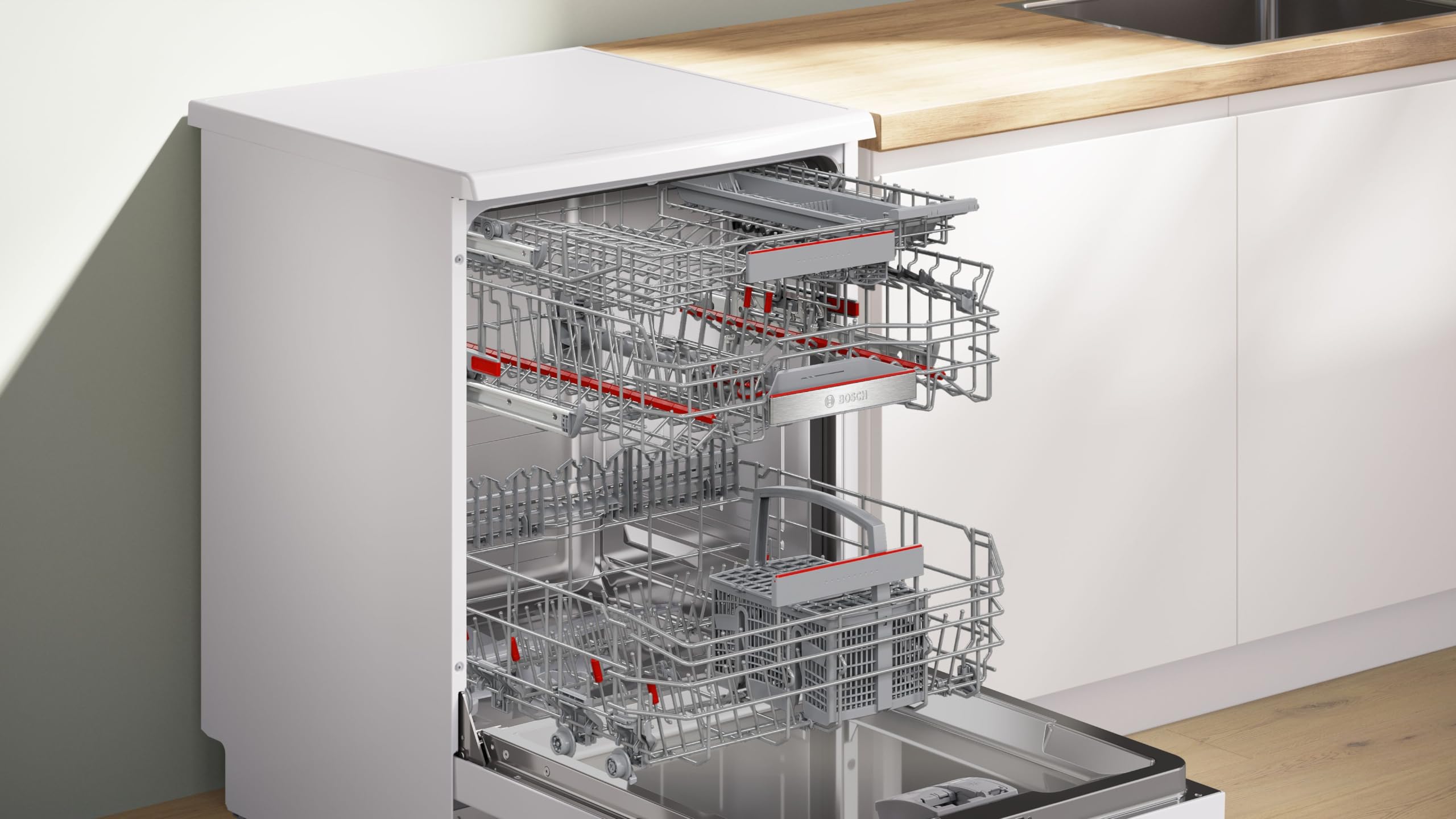 Bosch SMS6EDW00E- Série 6- Lave-vaisselle pose-libre - 60cm- 13 couverts- Silence Plus 42 db- Home Connect