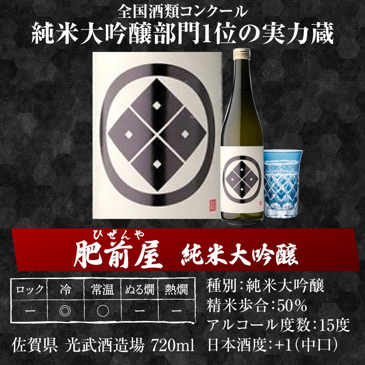 Amazon.co.jp: 日本酒最高ランクの大吟醸720ml 5本セット 4合瓶 酒