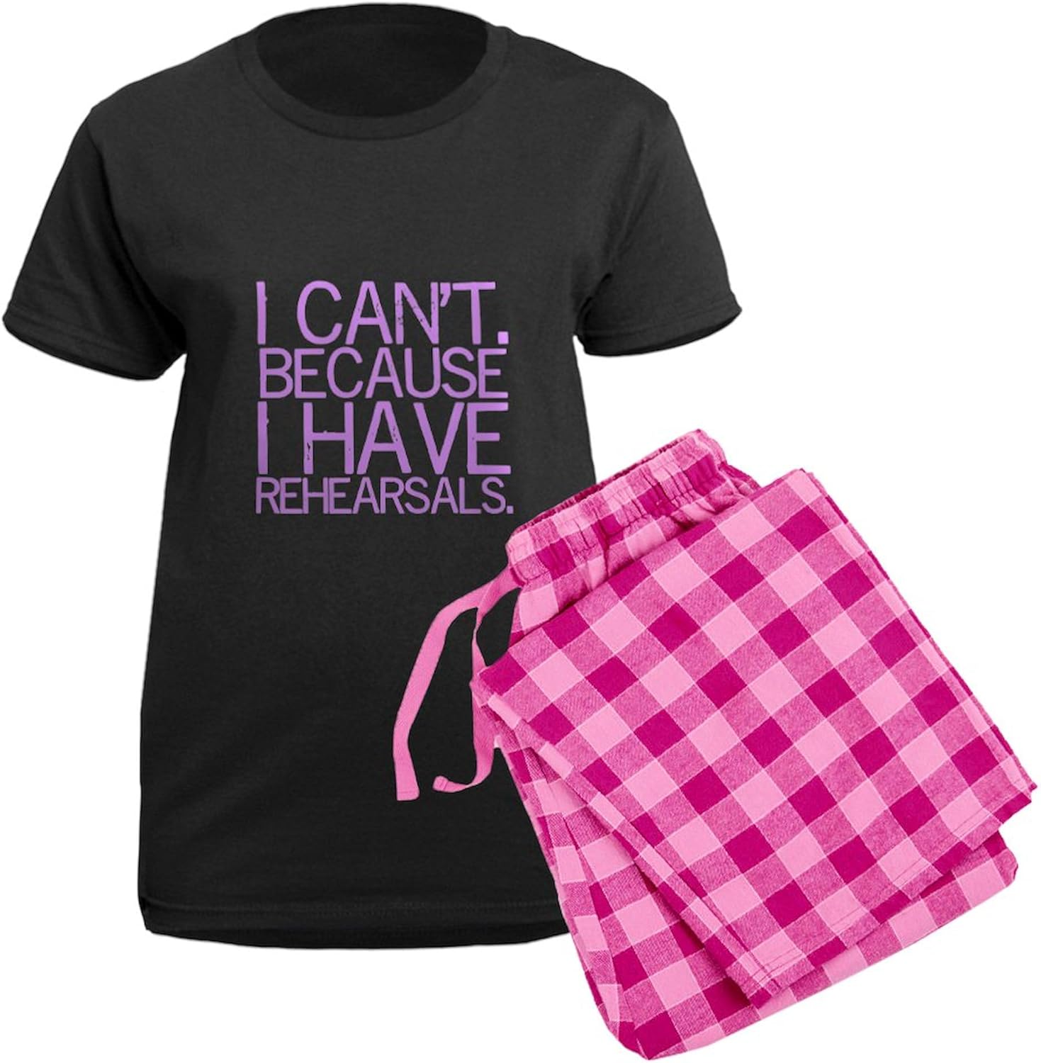 CafePress Rehearsals (Lavender) Women's Dark Pajamas Womens Novelty PJ Sleepwear