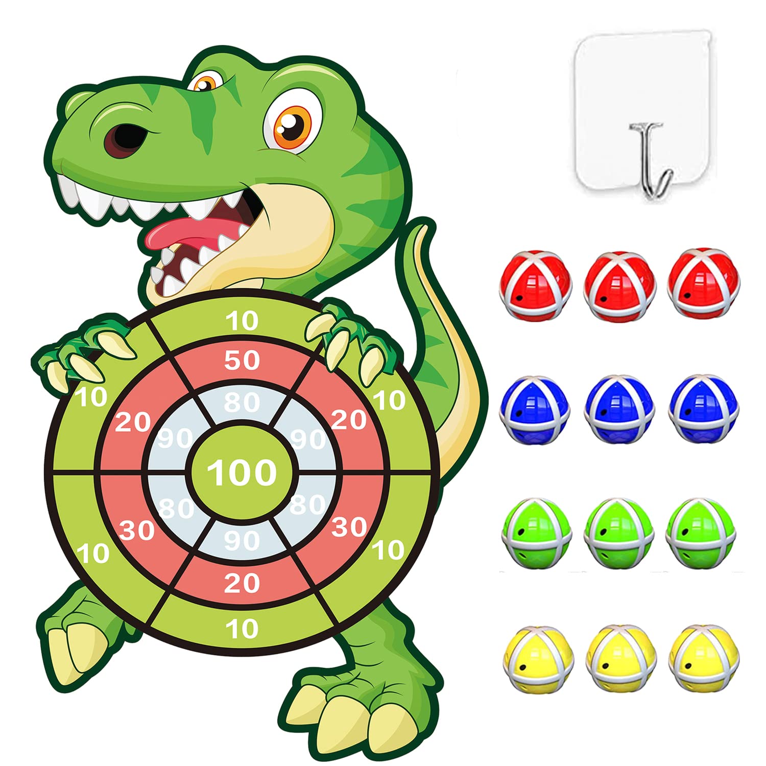 – 76CM Large Dinosaur & Unicorn DartBoard Gmaes for Kids-Best Party Decoration for Boys Girls Birthday Gifts for Kids