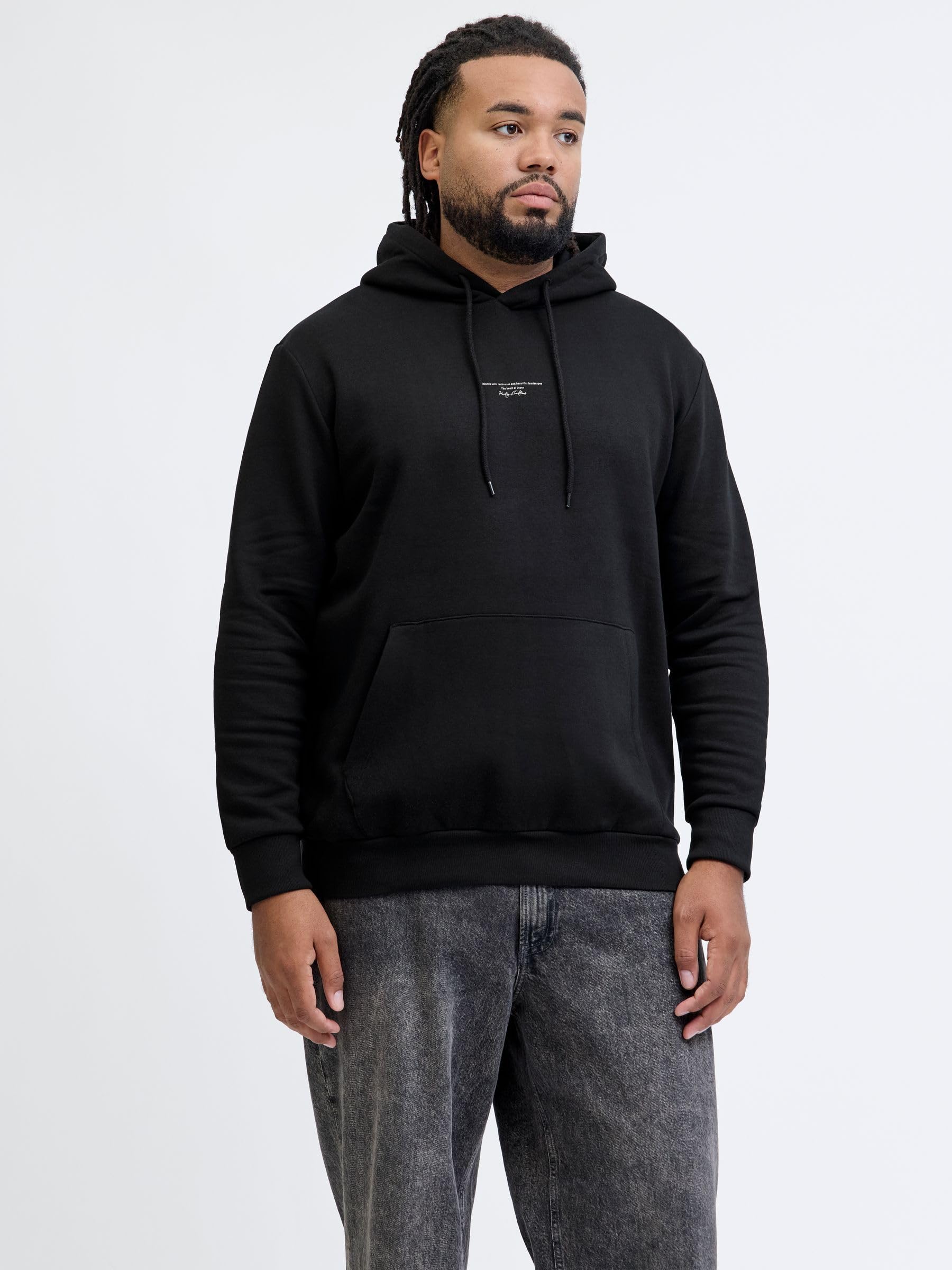 JACK & JONES Jjkenji Sweat Hood Pls Jjkenji Sudadera con Capucha Pls Hombre (Pack de 1)