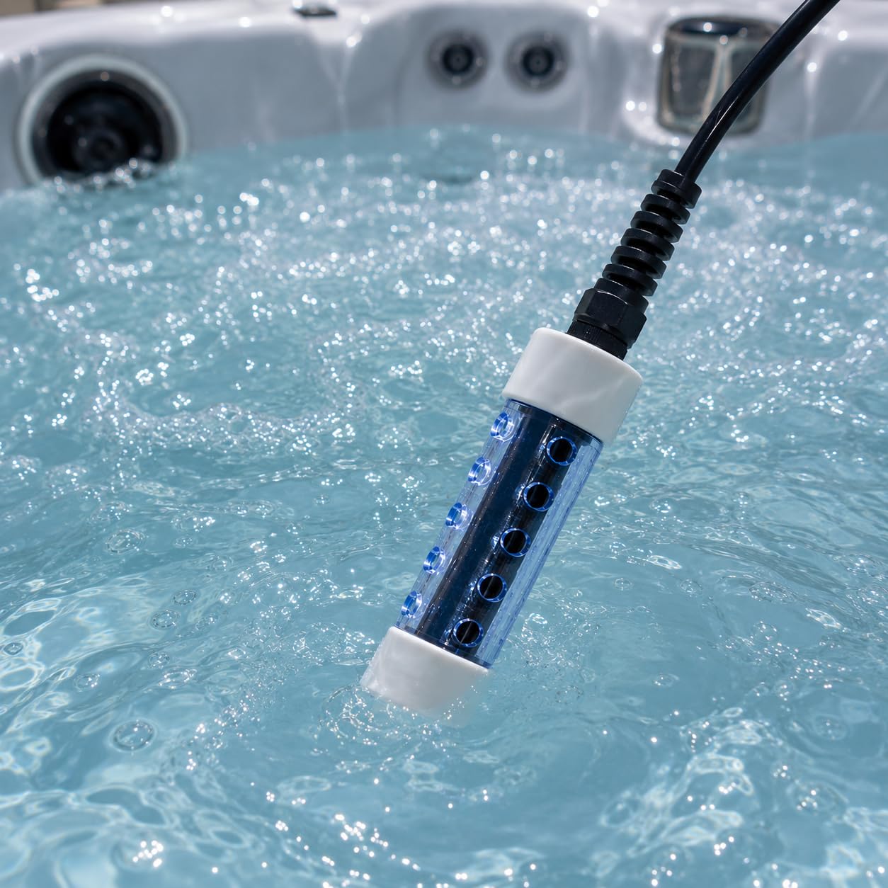 XtremepowerUS Système de génération de chlore d'eau salée pour spas et jacuzzis jusqu'à 3 000 gallons, sans produits chimiques, convertit n'importe quel spa en système d'eau salée