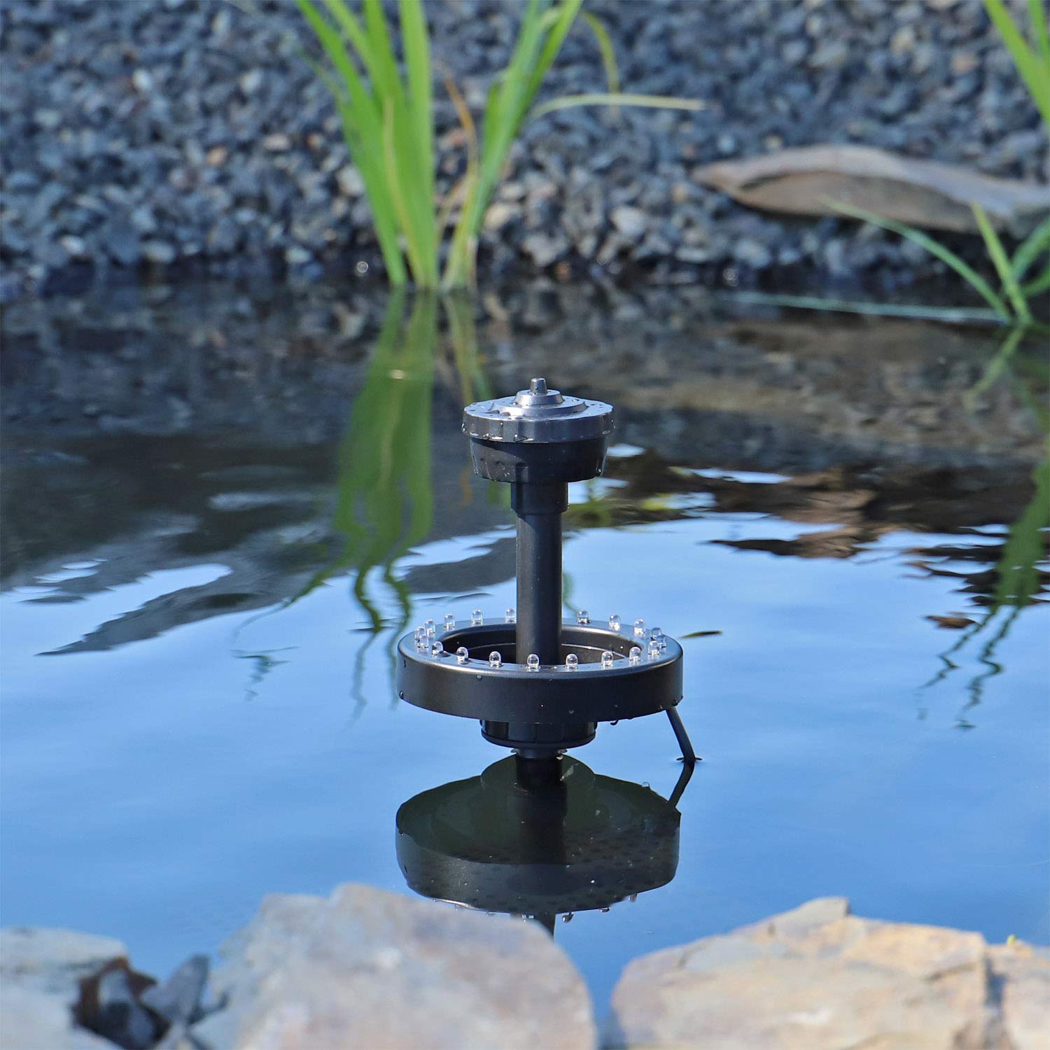 CLGarden Fontänenbeleuchtung LED Ring LEDR20 Beleuchtung für Fontäne Schaumsprudler Wasserspiel Springbrunnen Pumpe