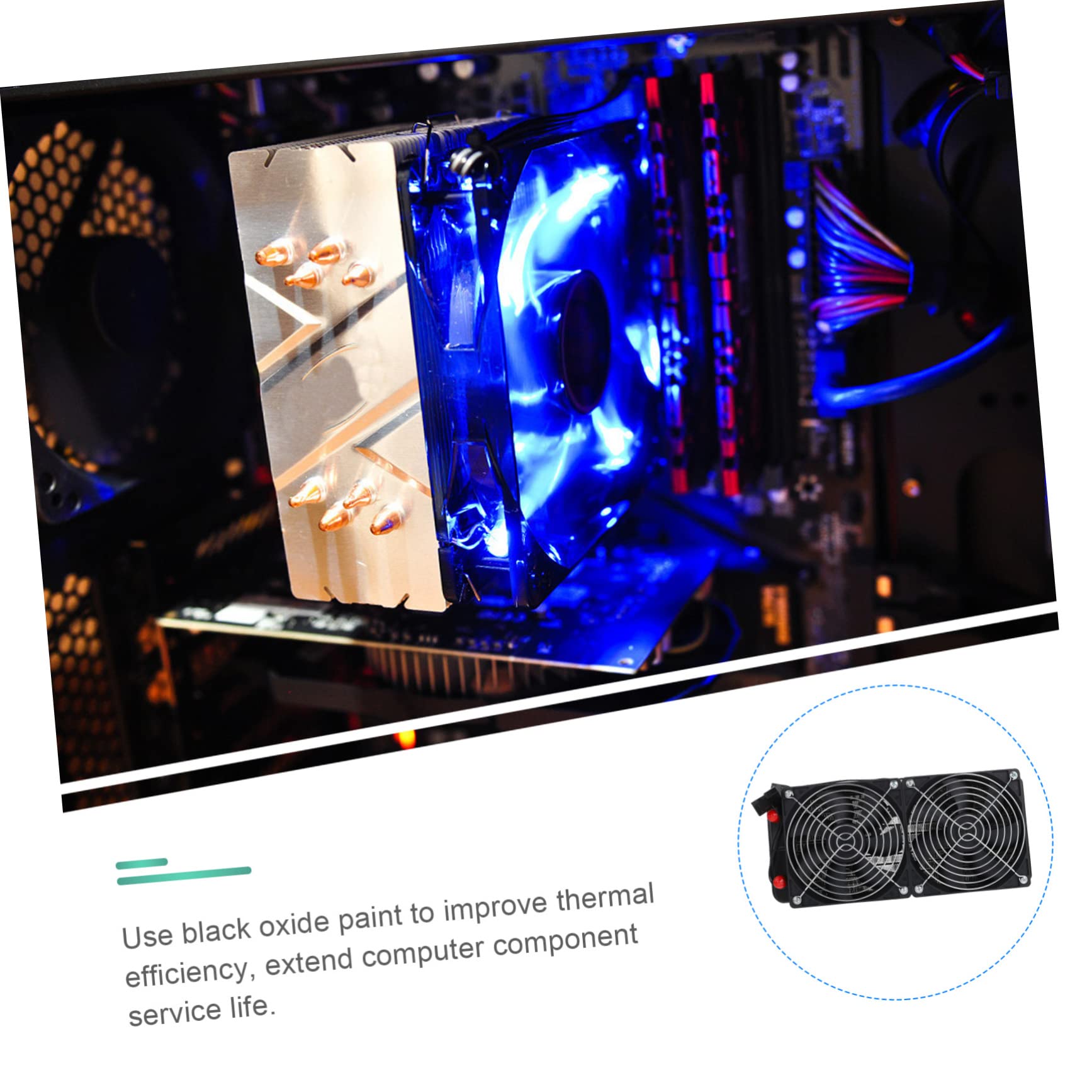 SOLUSTRE Radiatore Per Computer Con Raffreddamento a Liquido Dissipatore Di Calore Scambiatore Radiatore Scambiatore Di Calore Con Ventola