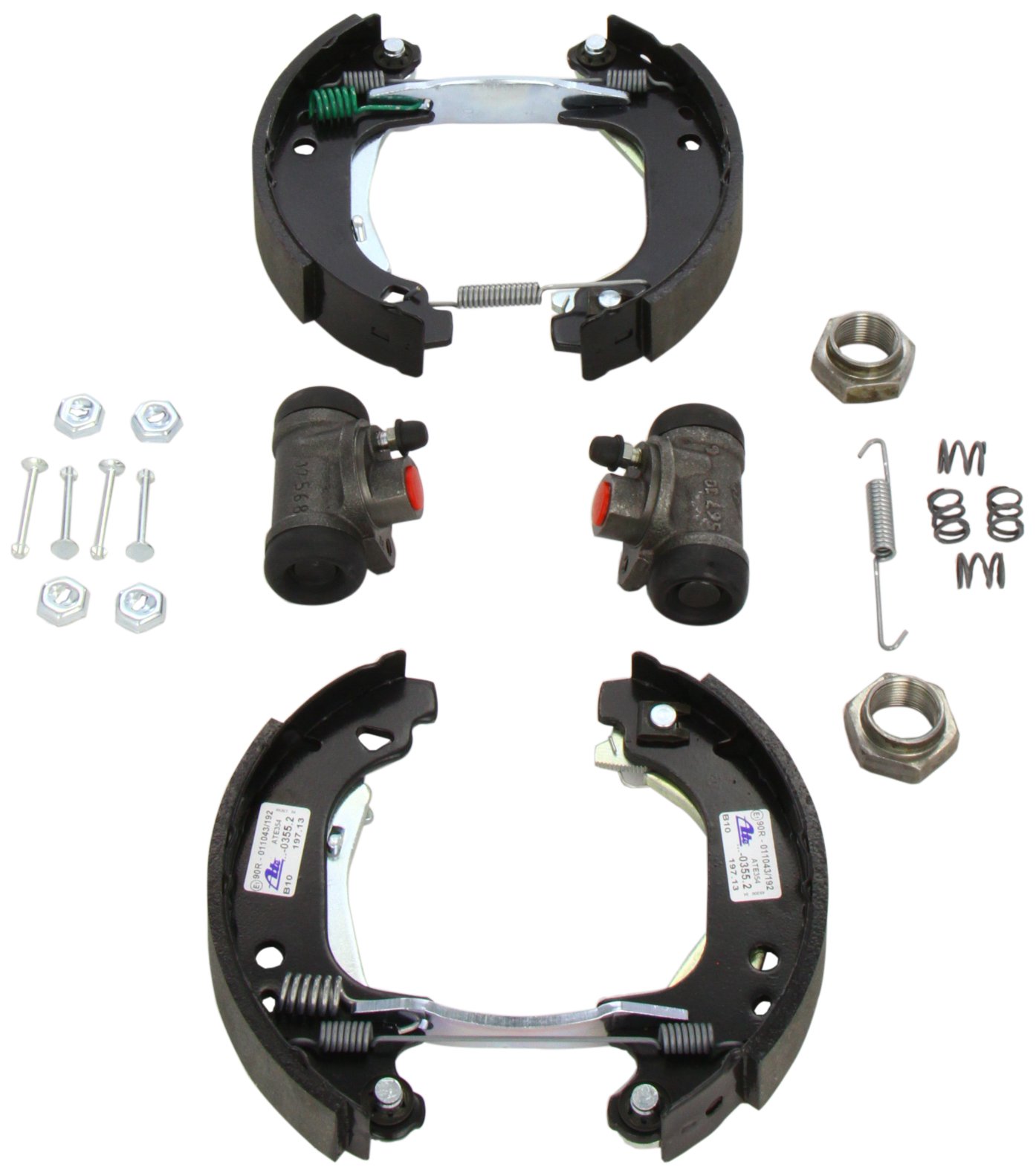 Serie (4pz.) Ganasce Freno Tipo Originale. Per Fiat 500 N/D/F/L/R - Foto 3