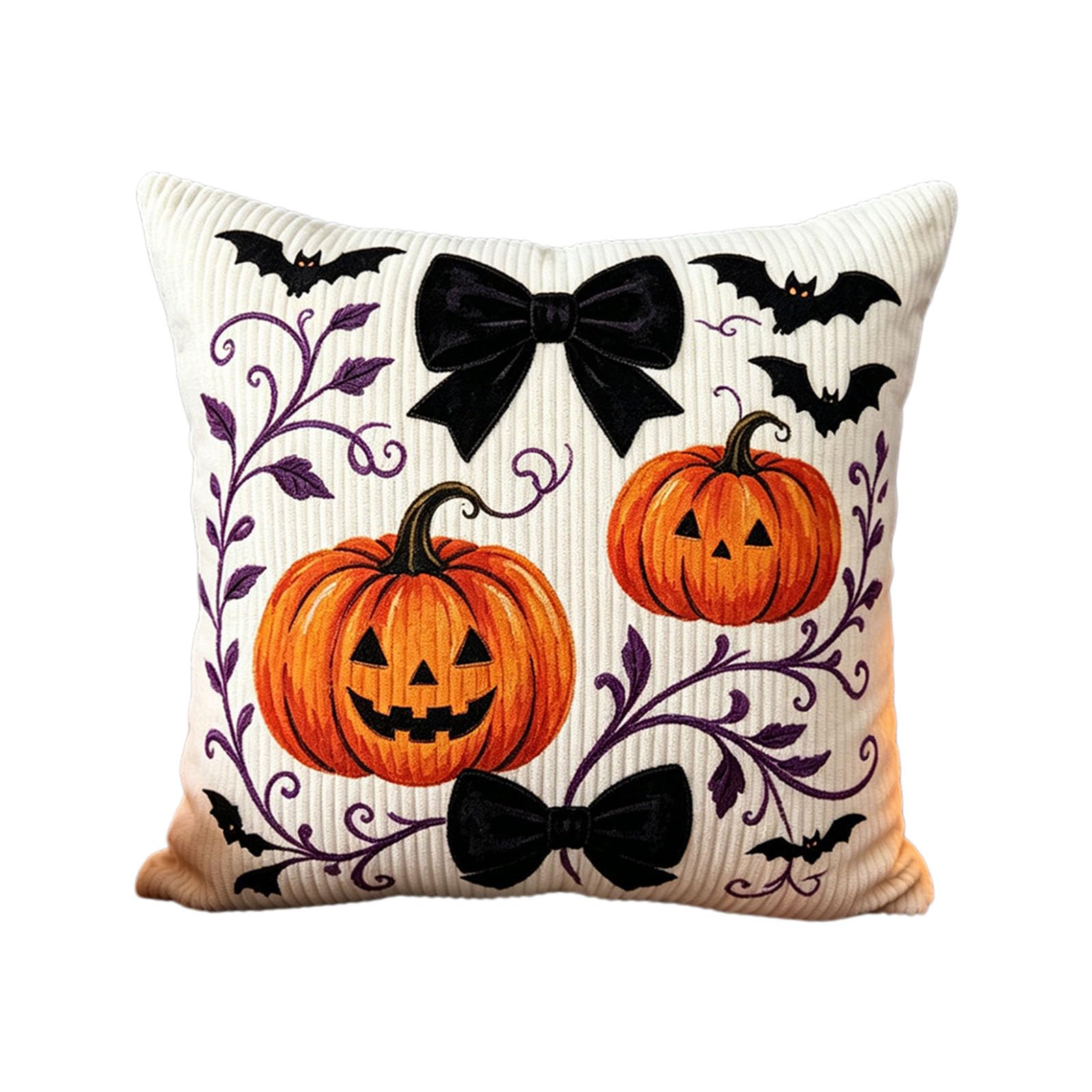 Zxfdsfdbnm Halloween Throw Pillow Cover Corduroy 45x45cm, Fall Cushion Sleeve for Sofa, Bed, Party and Seasonal Home Decor Accent