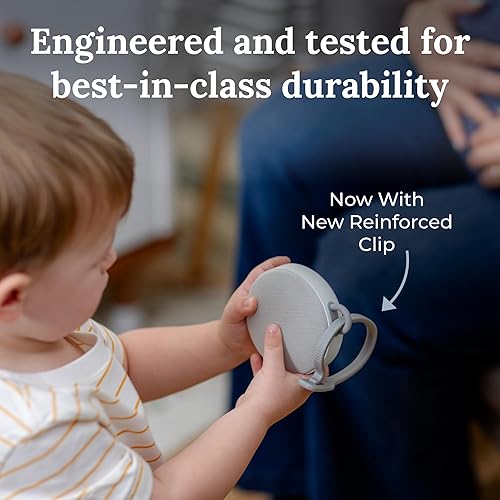 Miniatura 5 de Yogasleep Hushh 2 - Máquina de sonido portátil para bebés y niños, nuevo clip reforzado, botones retroiluminados, luz nocturna, 6 sonidos naturales