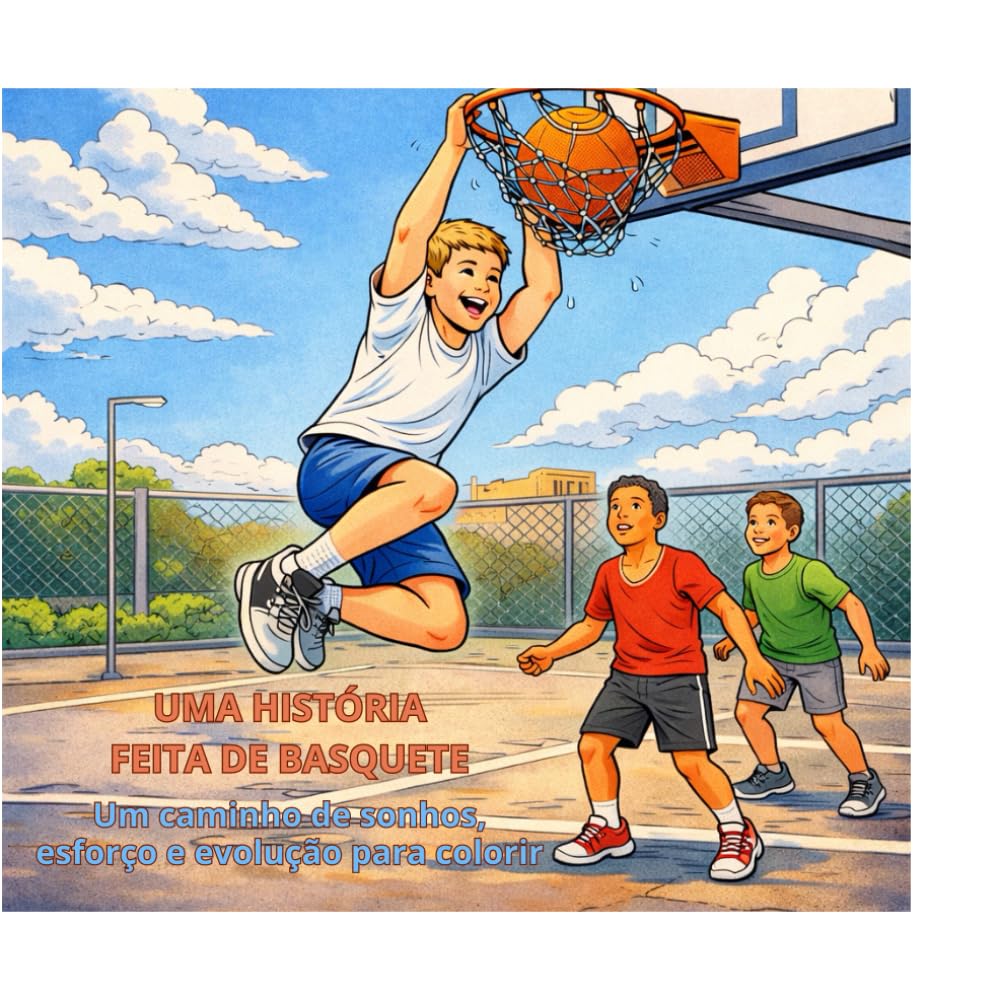 UMA HISTÓRIA FEITA DE BASQUETE: Um caminho de sonhos, esforço e evolução para colorir