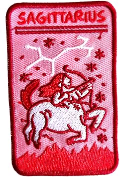 Sagittarius Zodiac Iron On Patch Badge Applique for Jacket Backpack Hat