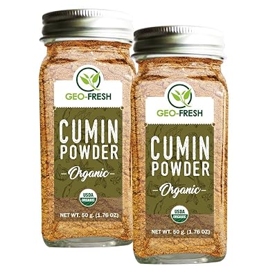 Geo-Fresh Organic Cumin Powder, 50g (Pack of 2) | Jeera Powder| Spice & Masala| Enhance Flavour| No Artifical Colour & P