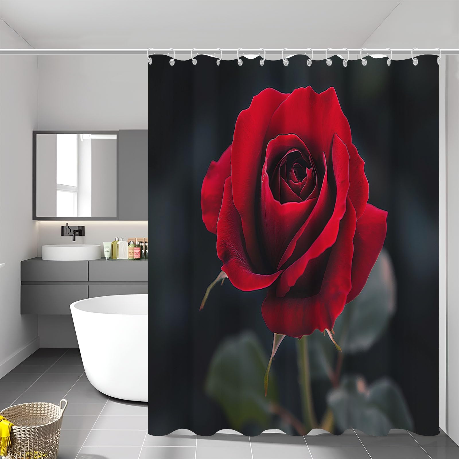 Rideaux de douche lavables contre les éclaboussures de baignoire 240x200cm