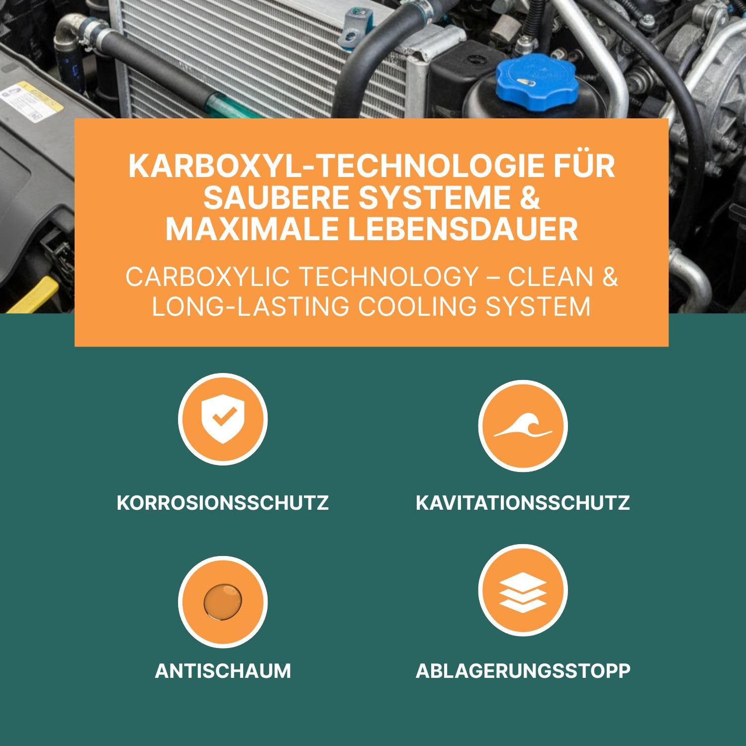 INOX 4x5L Kühlerfrostschutz IG12+ ReadyMix -35°C | G12 Kühlmittel gebrauchsfertig | Frostschutzmittel & Kühlflüssigkeit für Auto, PKW & Nutzfahrzeuge | Ganzjahresschutz