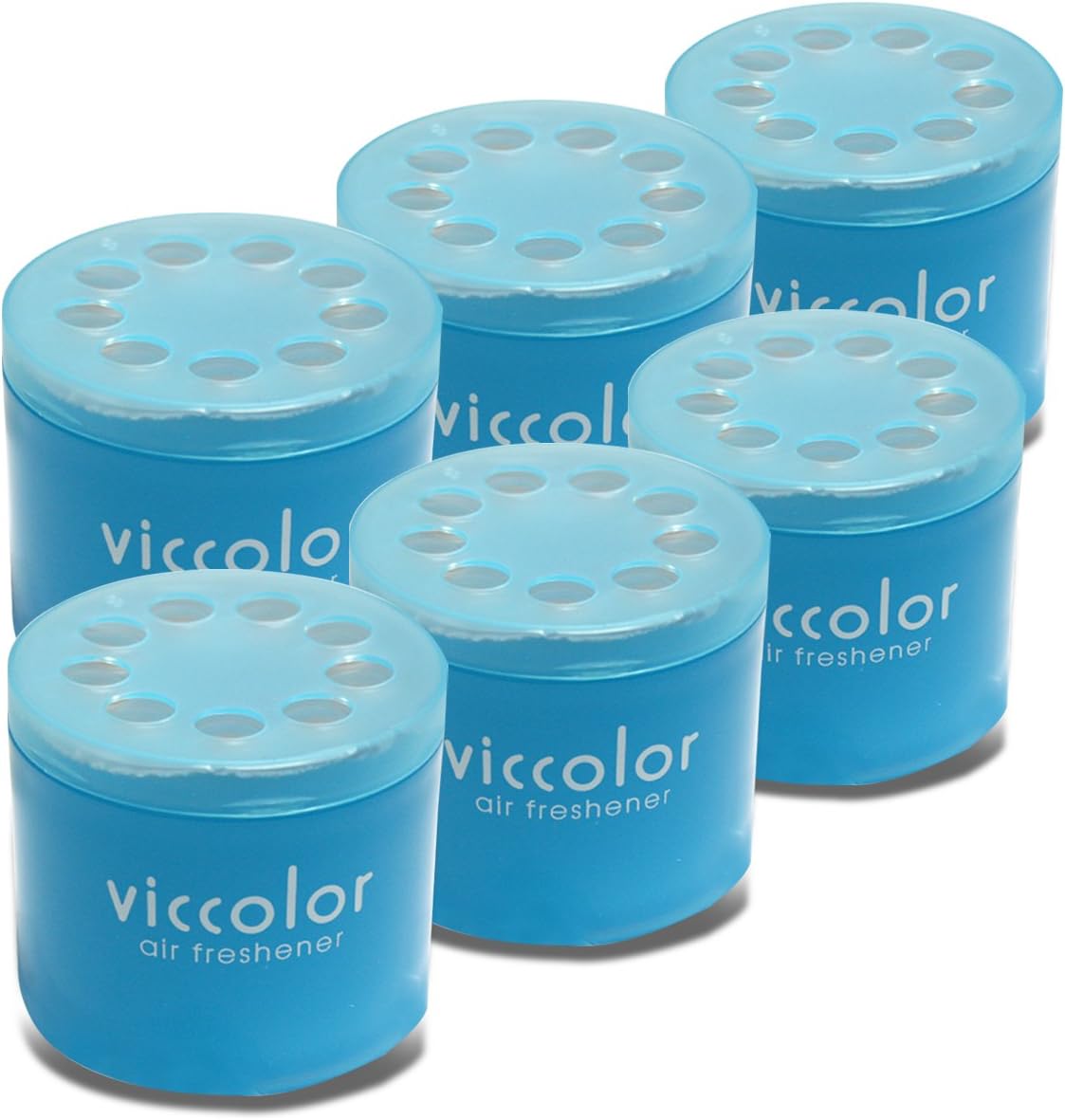 Auto Dynasty Viccolor Japanese Fresh Perfume Japanese Air Freshener, Clear Squash Scented, Pack of 6