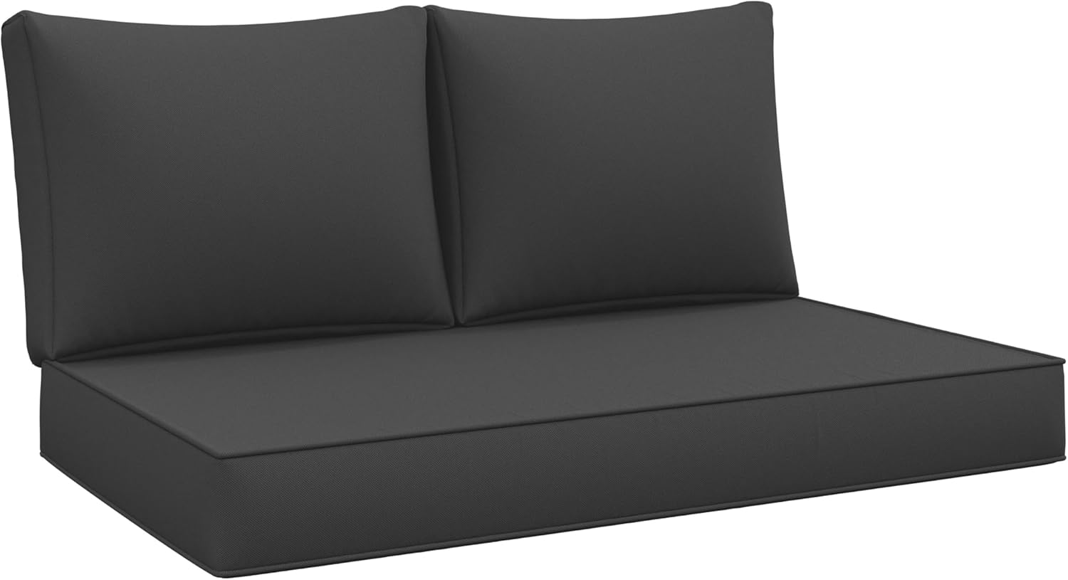 Outdoor Loveseat Cushion Set 46 X 26 Inch Water Repellent & Fadeness Patio Furniture Cushions,Removable Outdoor Couch Cushions with Hidden Zipper & Adjustment Staps for Couch, Bench, and Swing