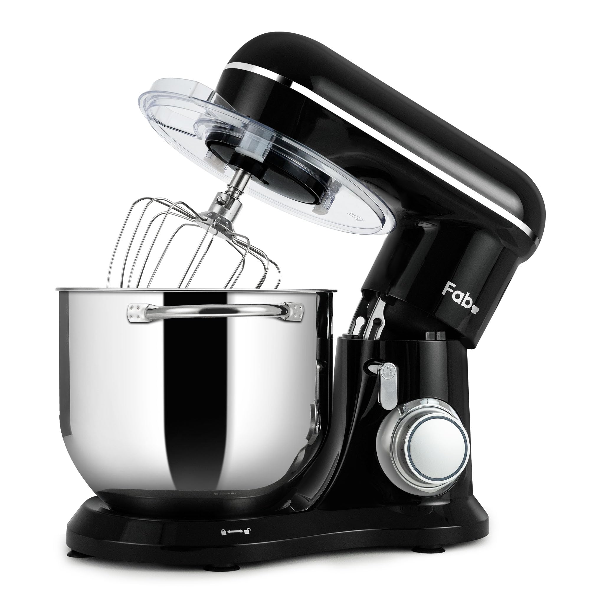 Fab Batidora Amasadora 8L Profesional,Amasadora de Pan y Reposteria 2000W,Robot de Cocina Alta Capacidad 10 Velocidades,Incluye 3 Accesorios,para Uso Intensivo en Hogares,Kitchen in the box
