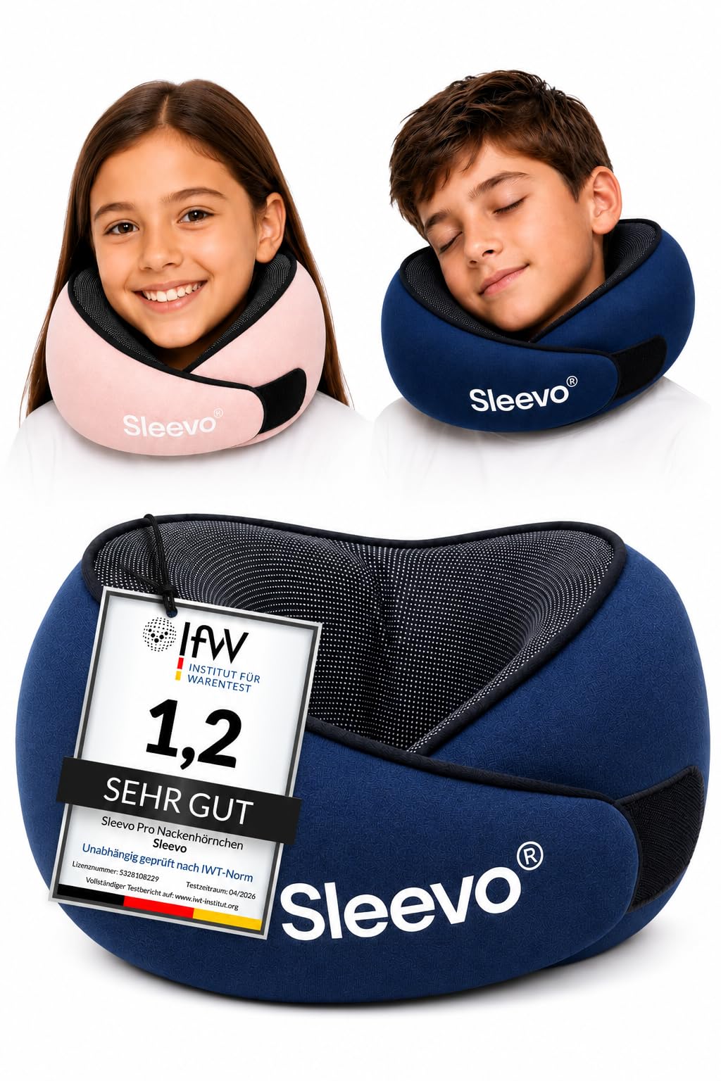 Cuscino cervicale per bambini, ergonomico, per bambini, per auto, aereo e viaggio, comodo, supporto e lavabile, cuscino da viaggio per ragazzi e ragazze