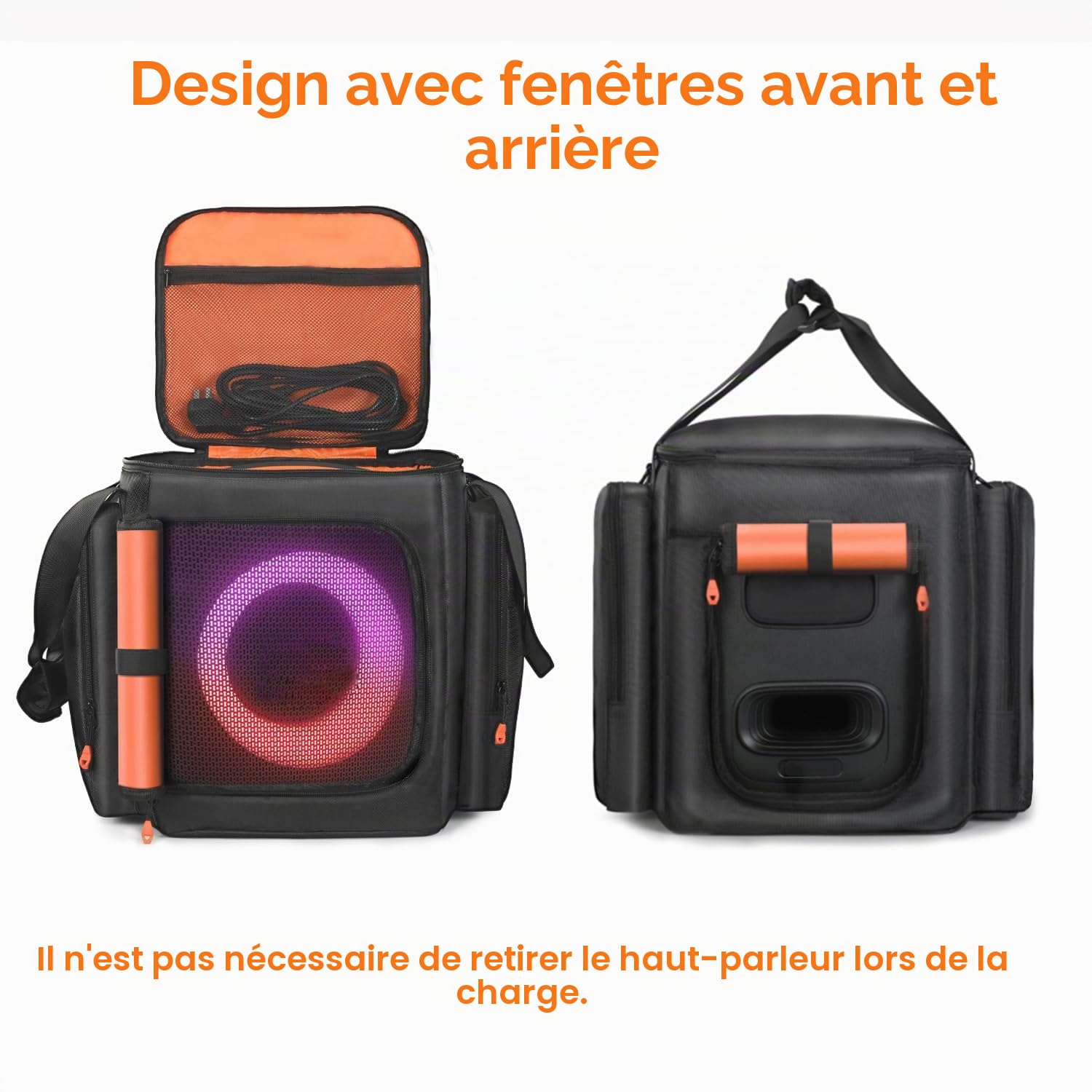 Sac de transport compatible JBL Partybox Encore Essential Essential 2, housse voyage avec poches