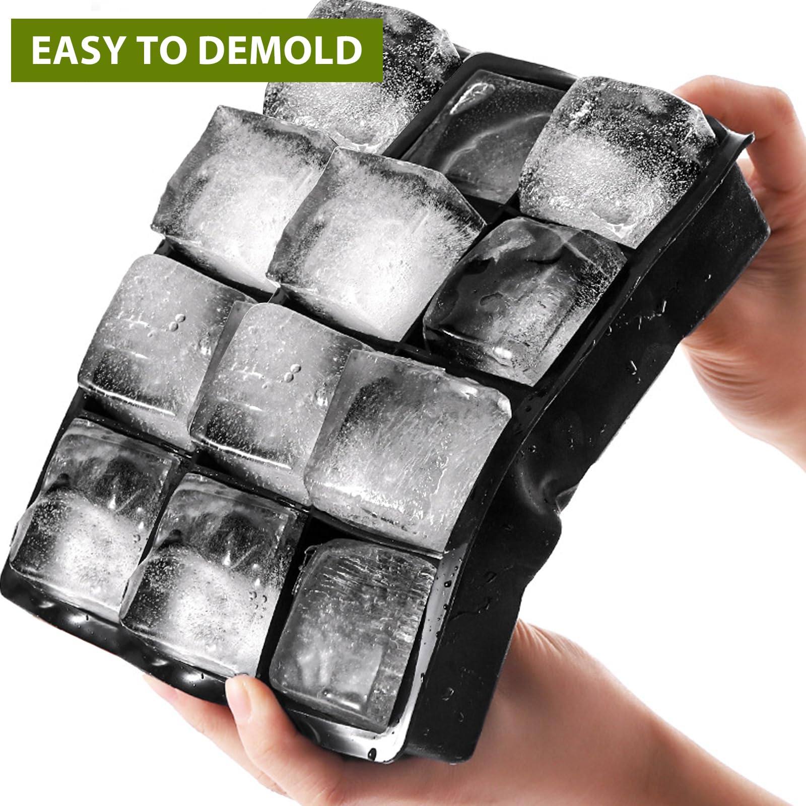 Stampi Per Cubetti Di Ghiaccio In Silicone, Forme Per Ghiaccio Con - Foto 13